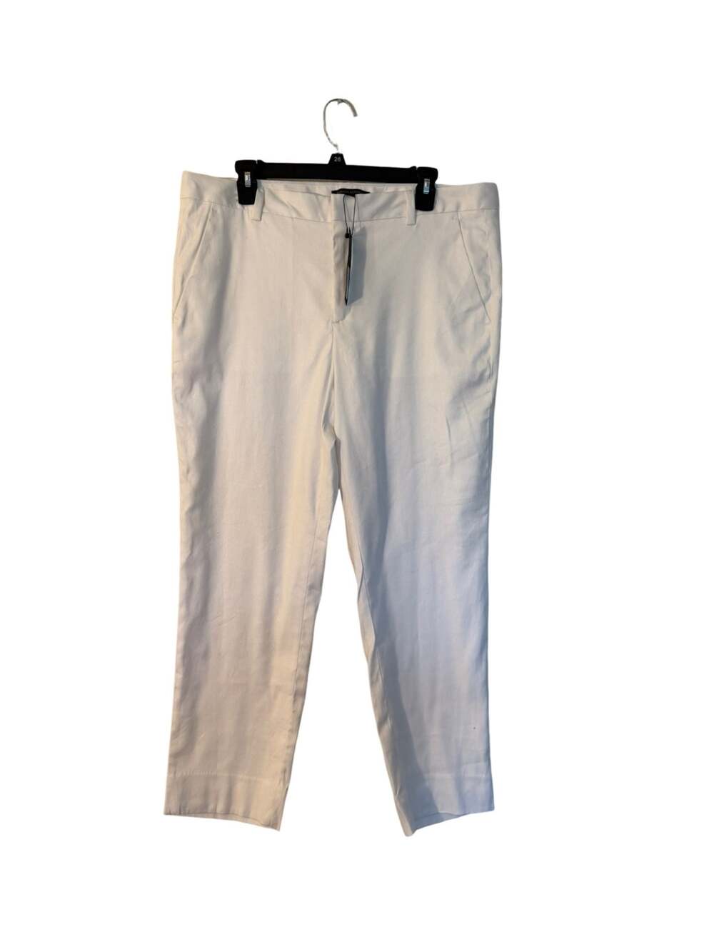 Banana Republic Avery Pleated White Linen Blend Ankle Pants Size 14 NWT - Picture 2 of 7